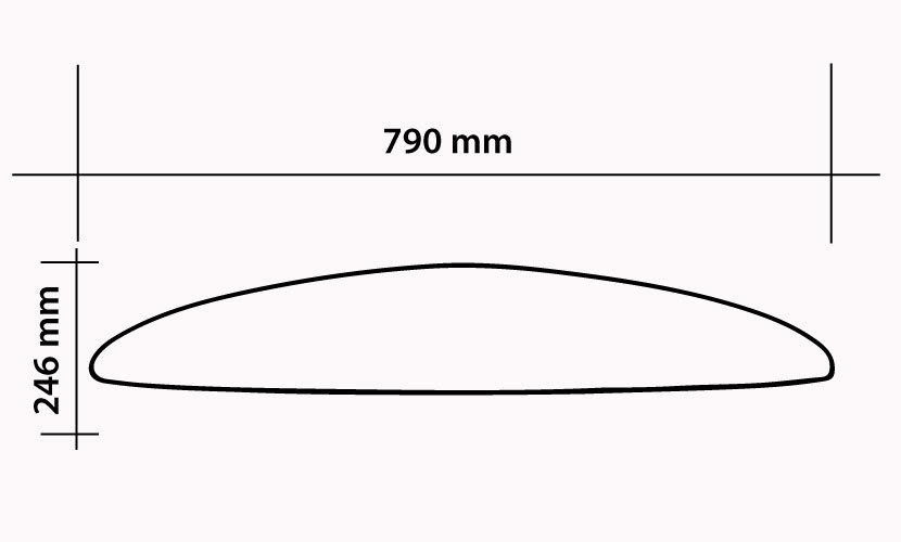 Front Wing 790 - 1550 cm2 specs
