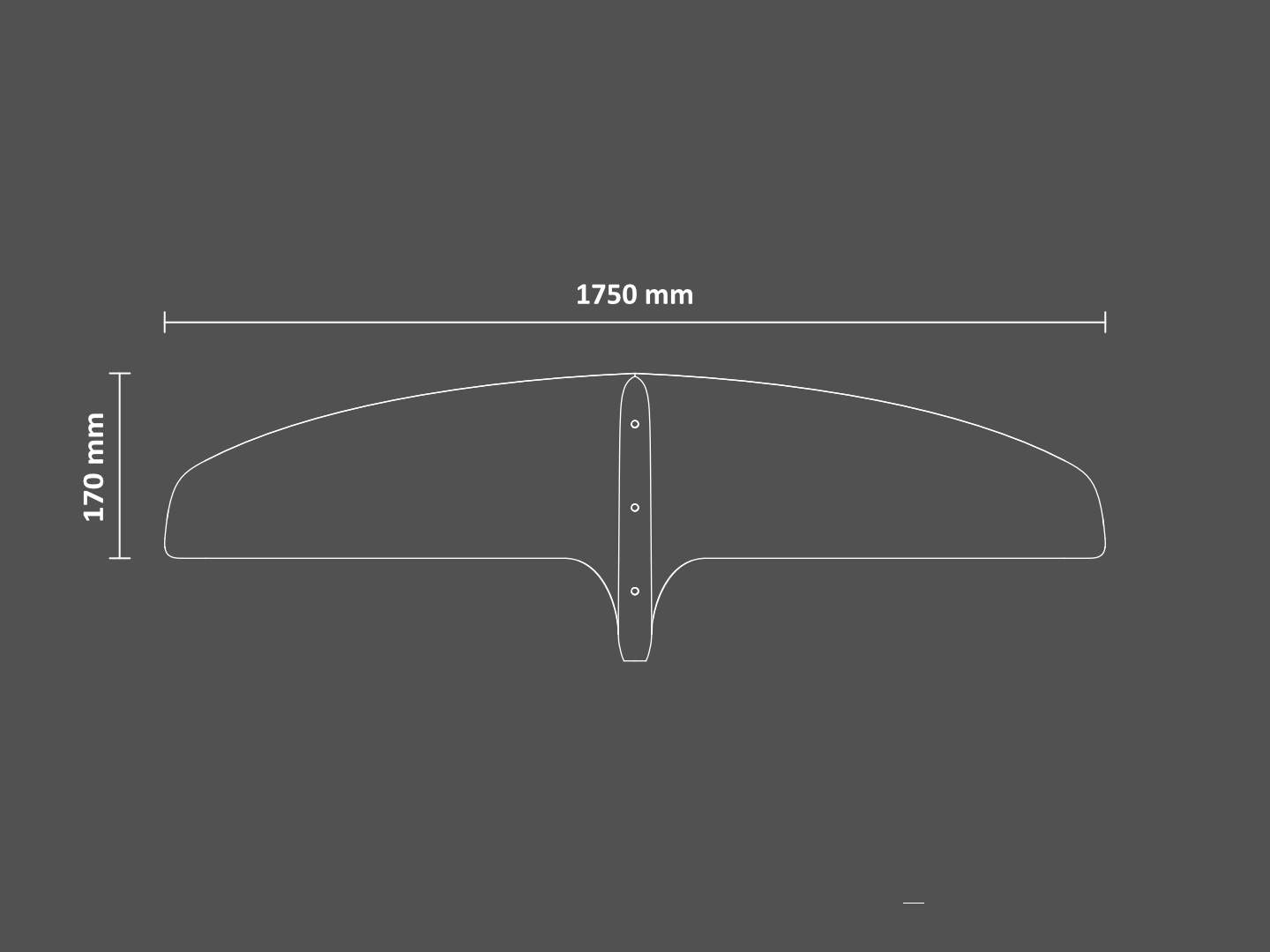 Sabfoil Leviathan 1750 Pro Finish | T8 Hydrofoil Front Wing specs