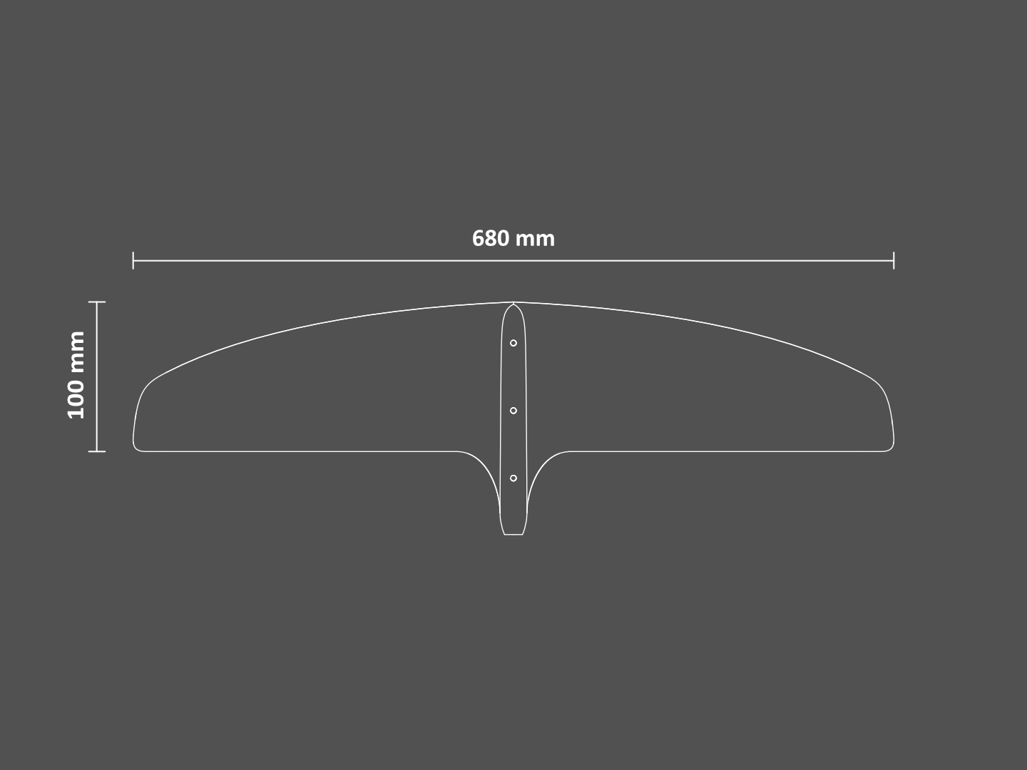 Sabfoil Razor 680 Pro Finish | T6 Hydrofoil Front Wing specs